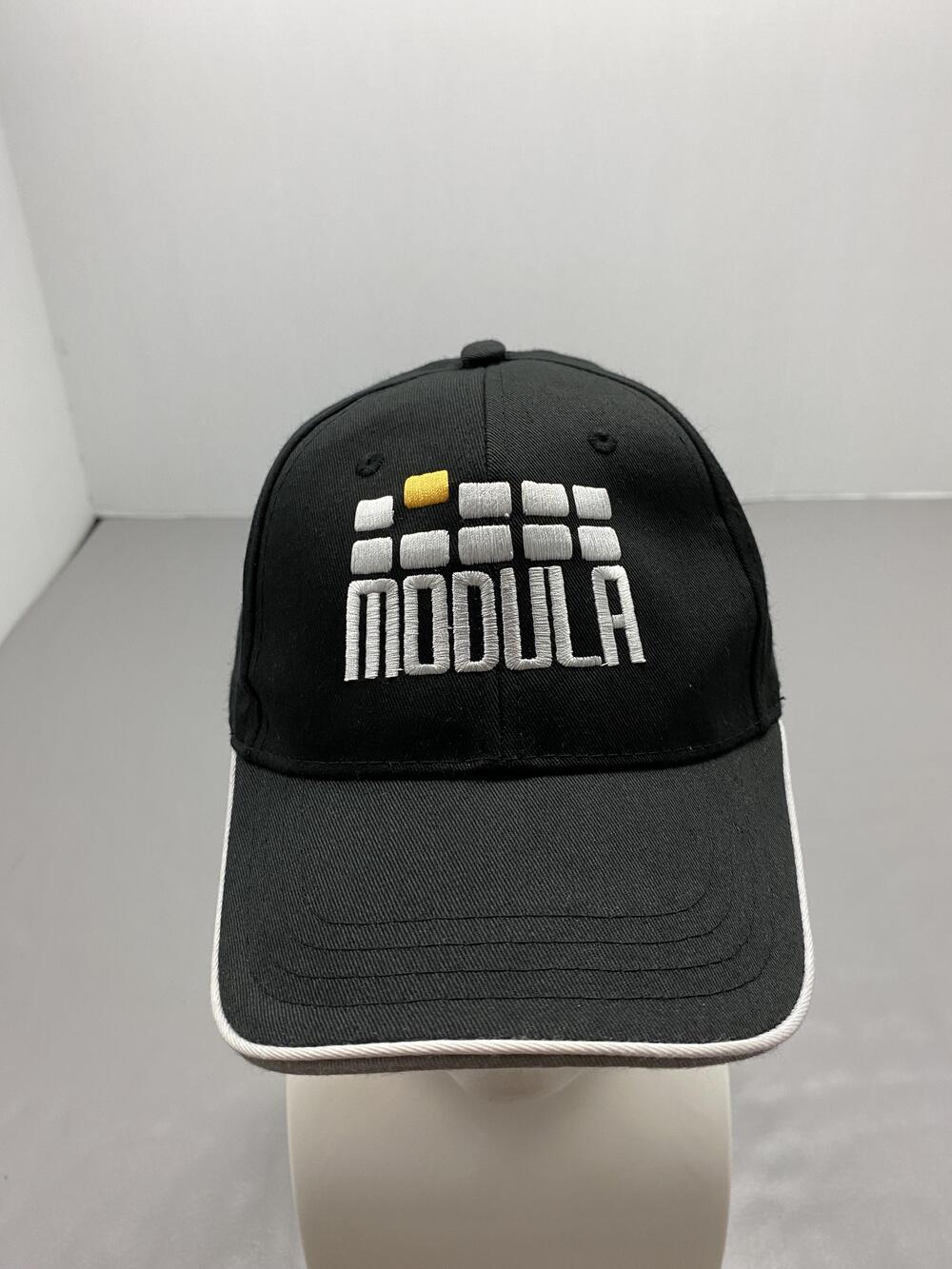 Modula Logo Hat Cap Strap Back One Size Black Atlantis Baseball Cap Twill
